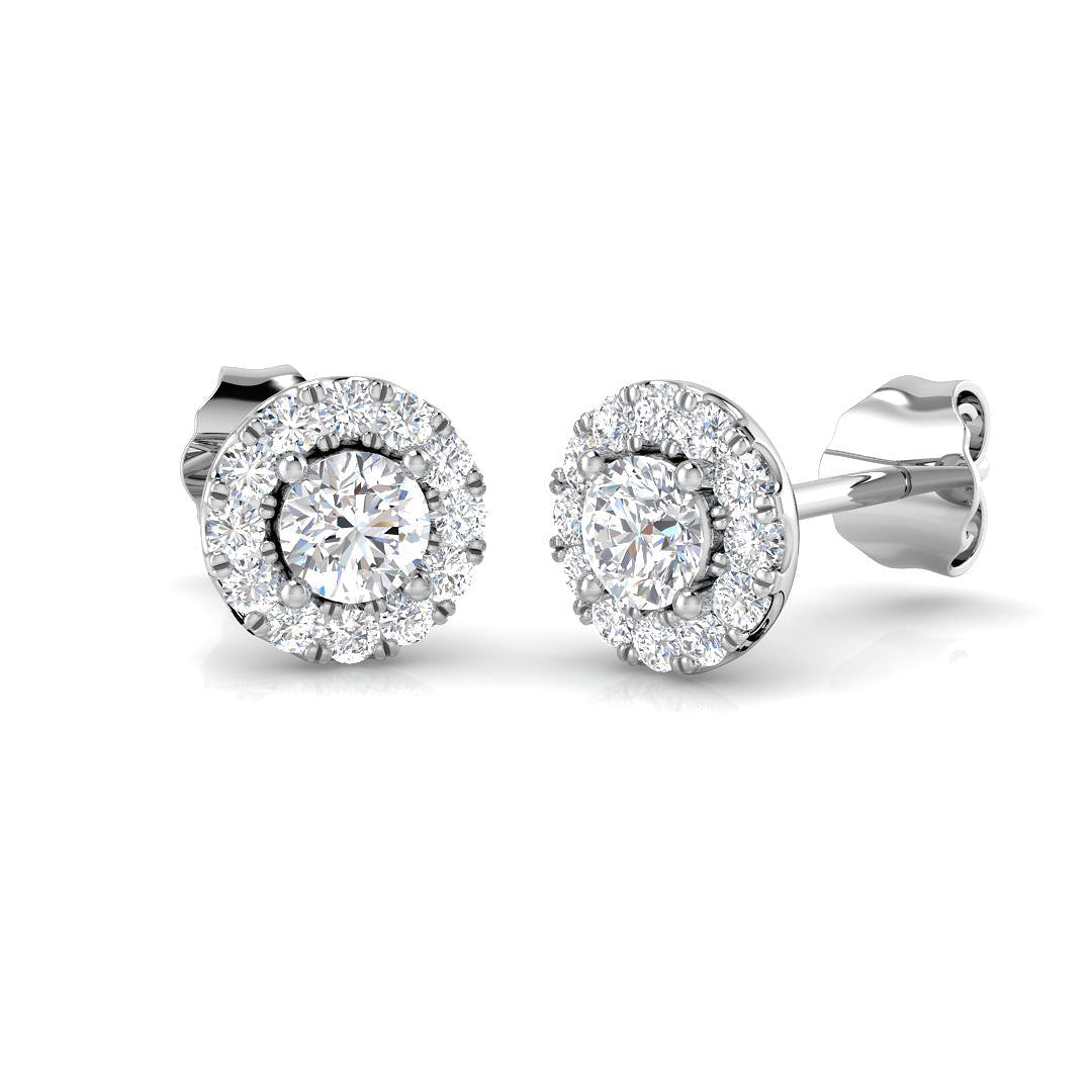 DNE0405 — Earrings - 9k White Gold
