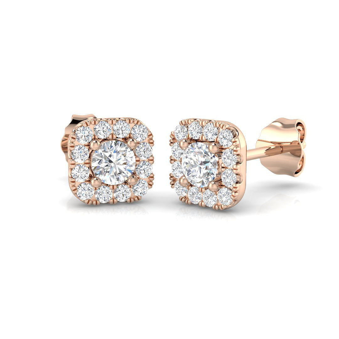 DNE0407 — Earrings - 9k Rose Gold