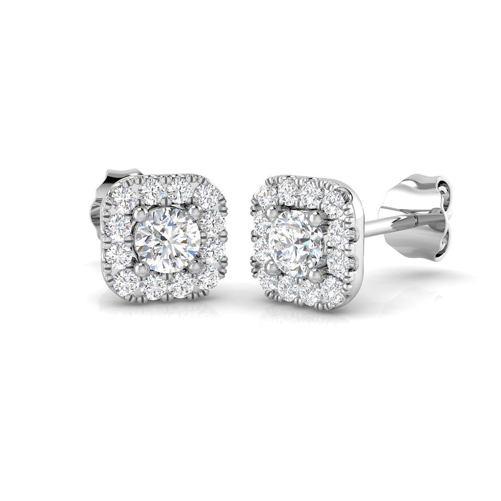 DNE0407 — Earrings - 9k White Gold
