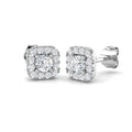 DNE0407 — Earrings - 9k White Gold