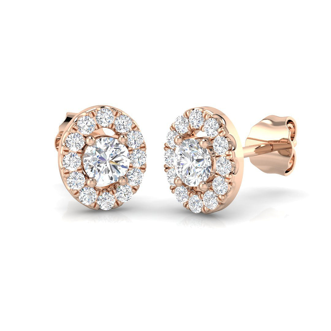 DNE0408 — Earrings - 9k Rose Gold