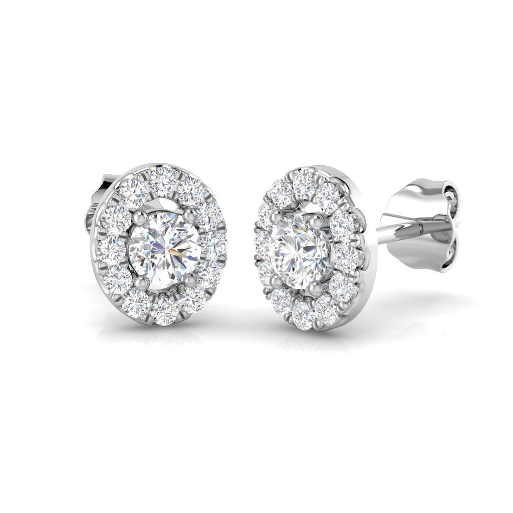 DNE0408 — Earrings - 9k White Gold