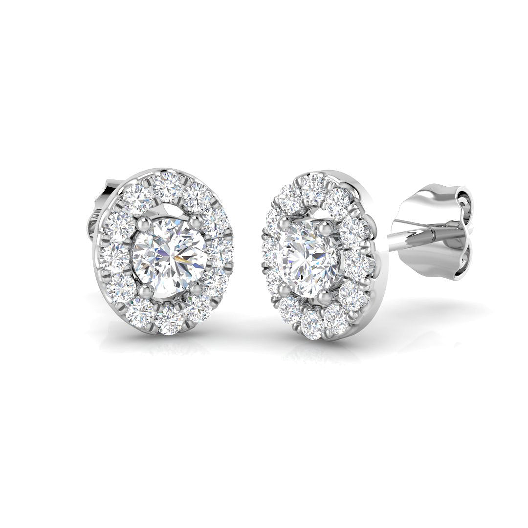 DNE0408 — Earrings - 9k White Gold