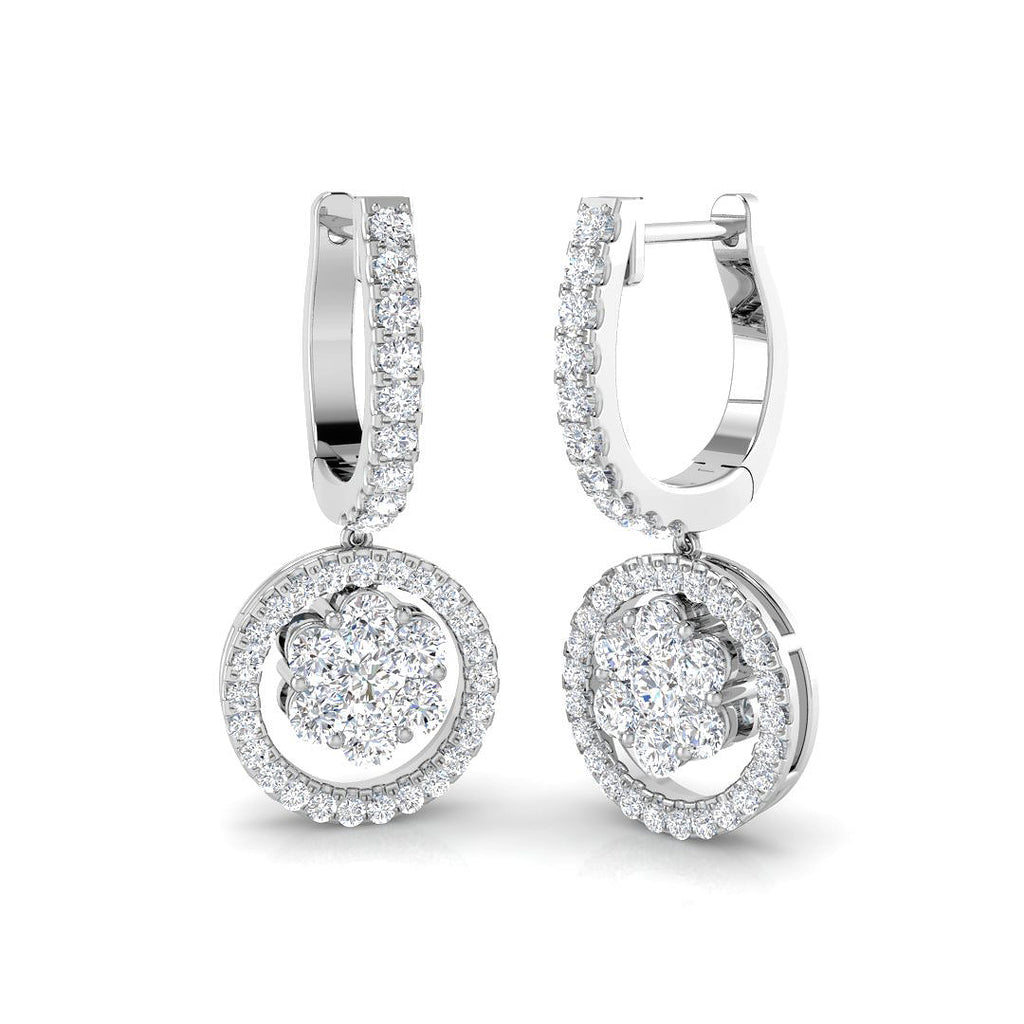 DNE0412 — Earrings - 9k White Gold