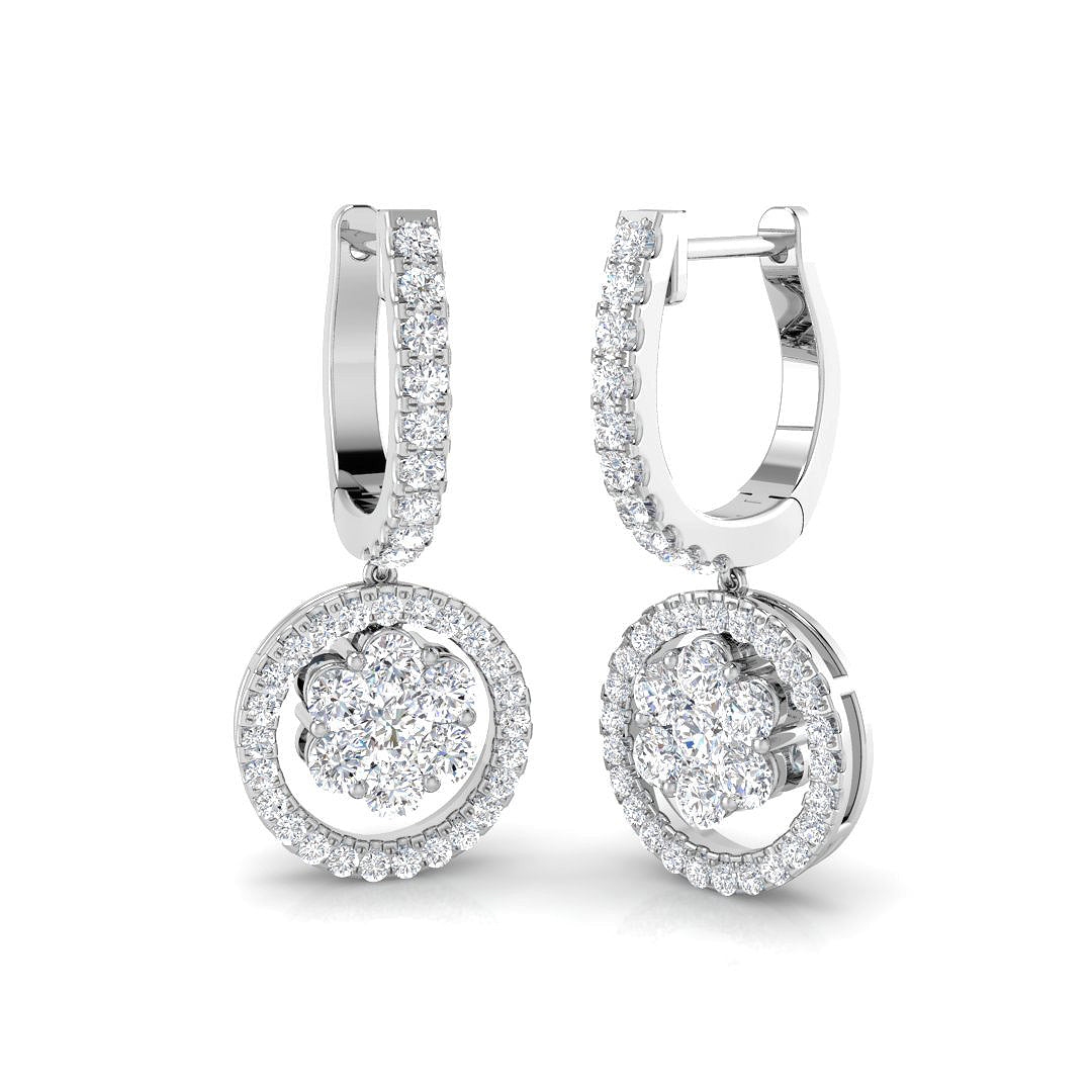 DNE0412 — Earrings - 9k White Gold