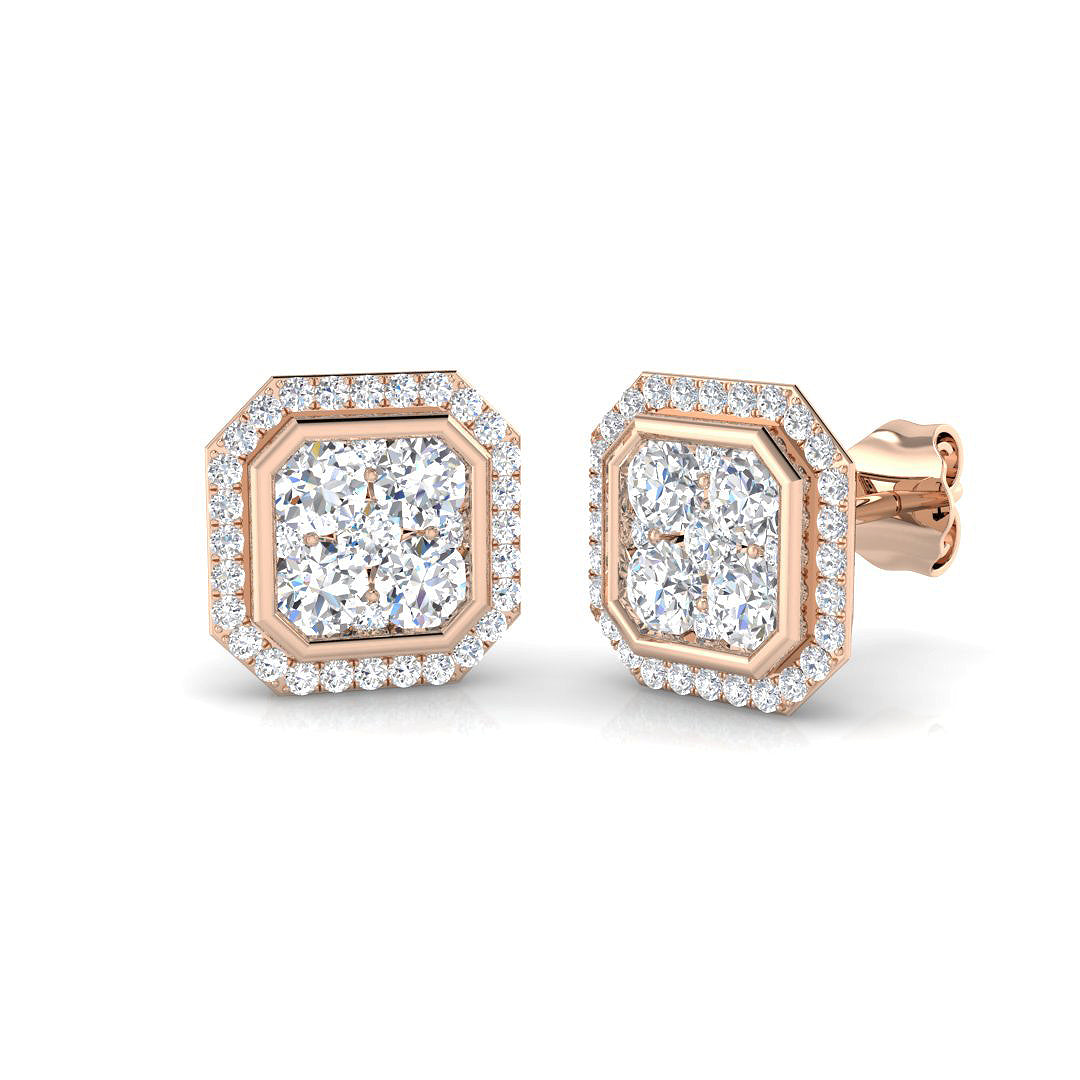 DNE0416 — Earrings - 9k Rose Gold