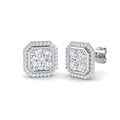 DNE0416 — Earrings - 9k White Gold