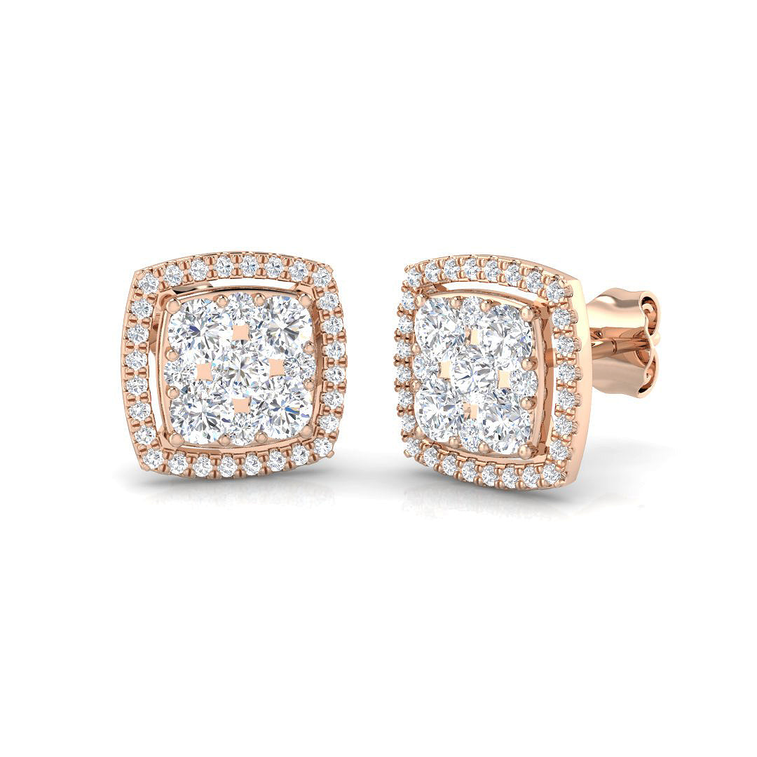 DNE0420 — Earrings - 9k Rose Gold
