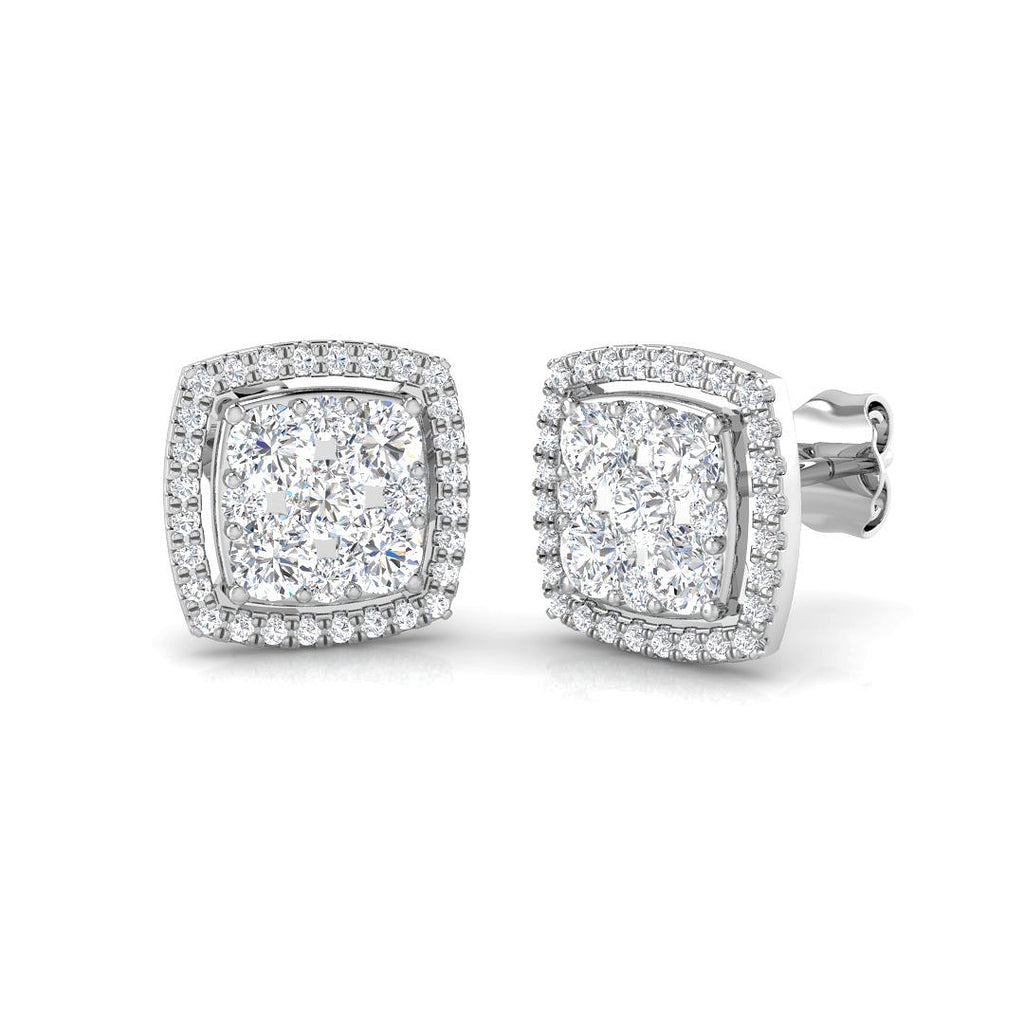 DNE0420 — Earrings - 9k White Gold