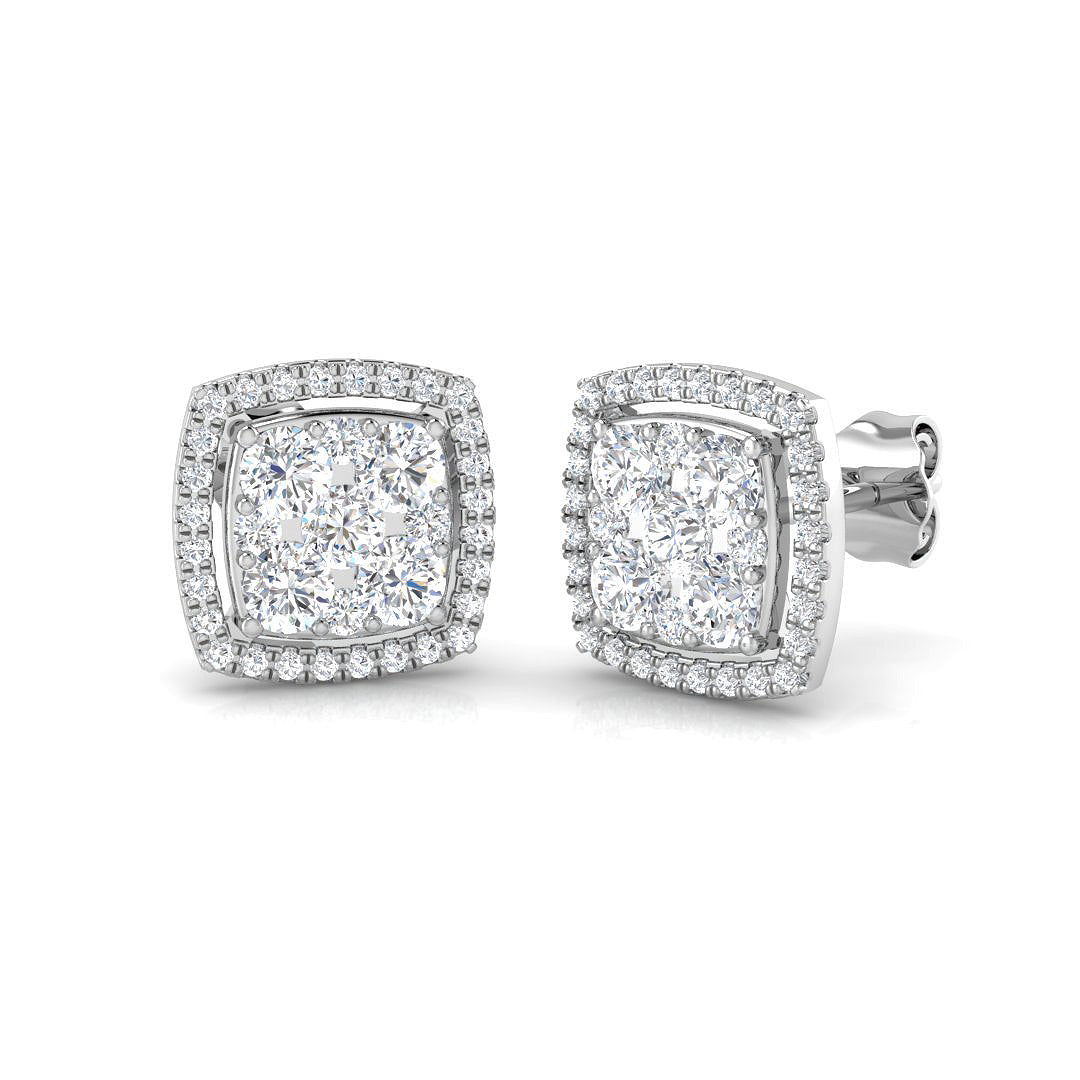 DNE0420 — Earrings - 9k White Gold