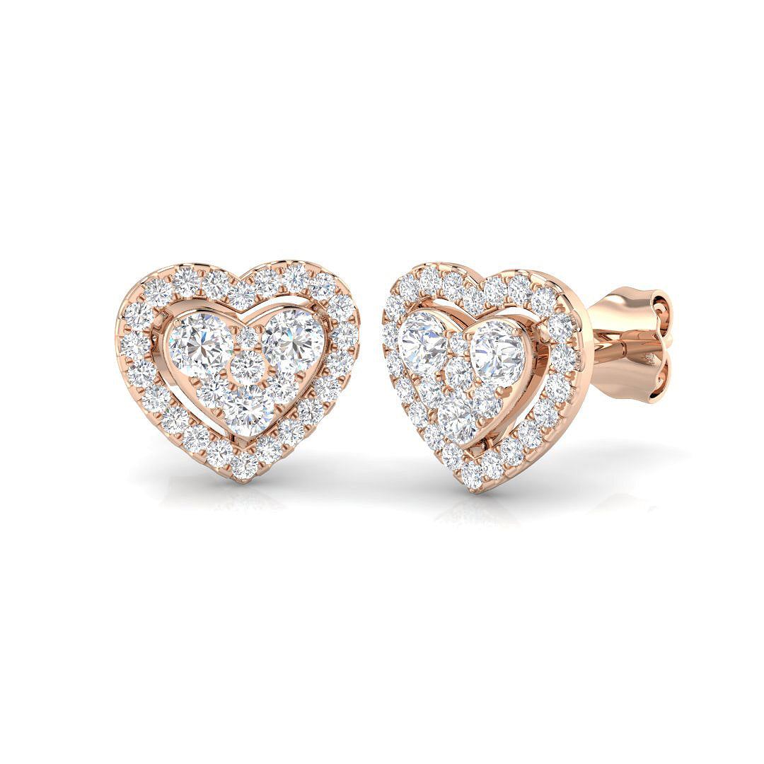 DNE0435 — Earrings - 9k Rose Gold