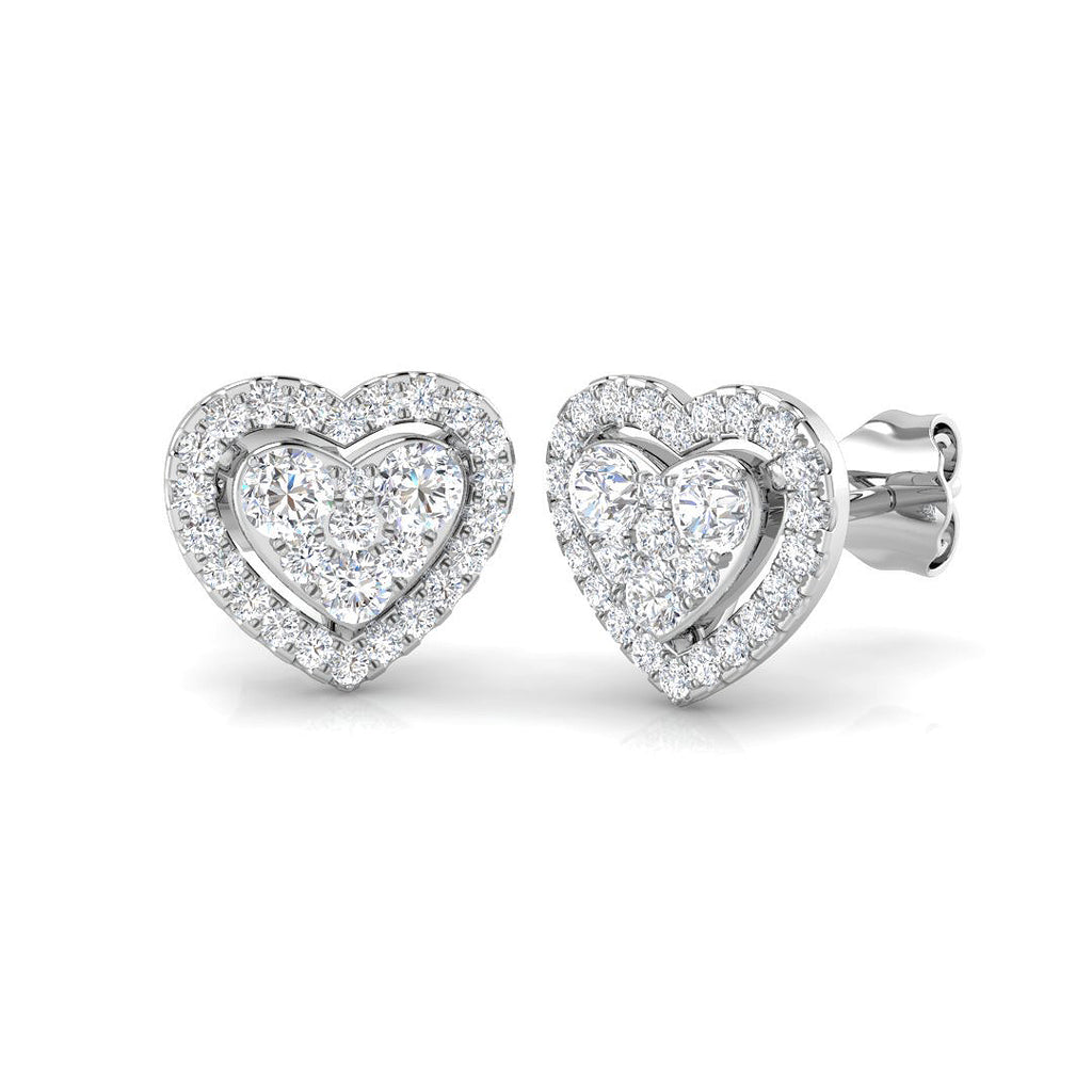 DNE0435 — Earrings - 9k White Gold