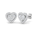 DNE0435 — Earrings - 9k White Gold