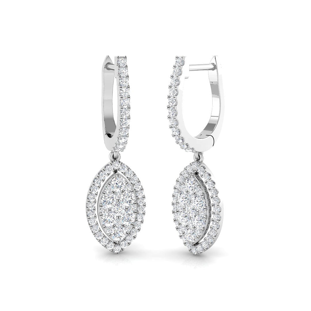 DNE0440 — Earrings - 9k White Gold