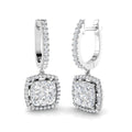 DNE0442 — Earrings - 9k White Gold