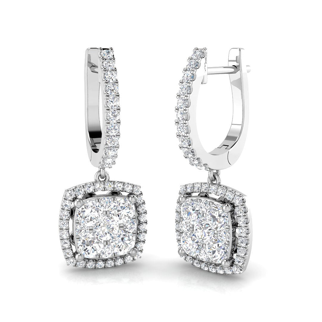 DNE0442 — Earrings - 9k White Gold