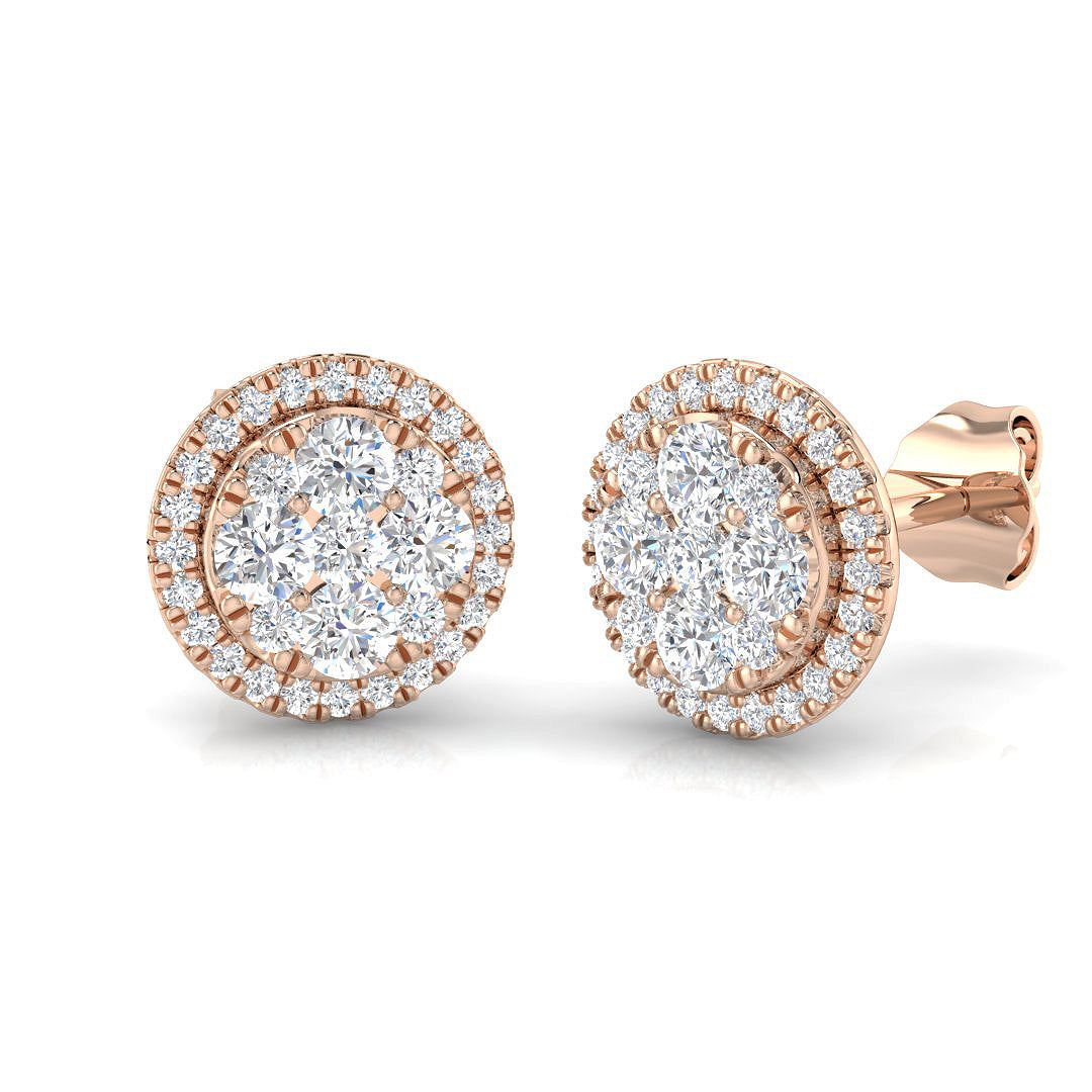 DNE0443 — Earrings - 9k Rose Gold