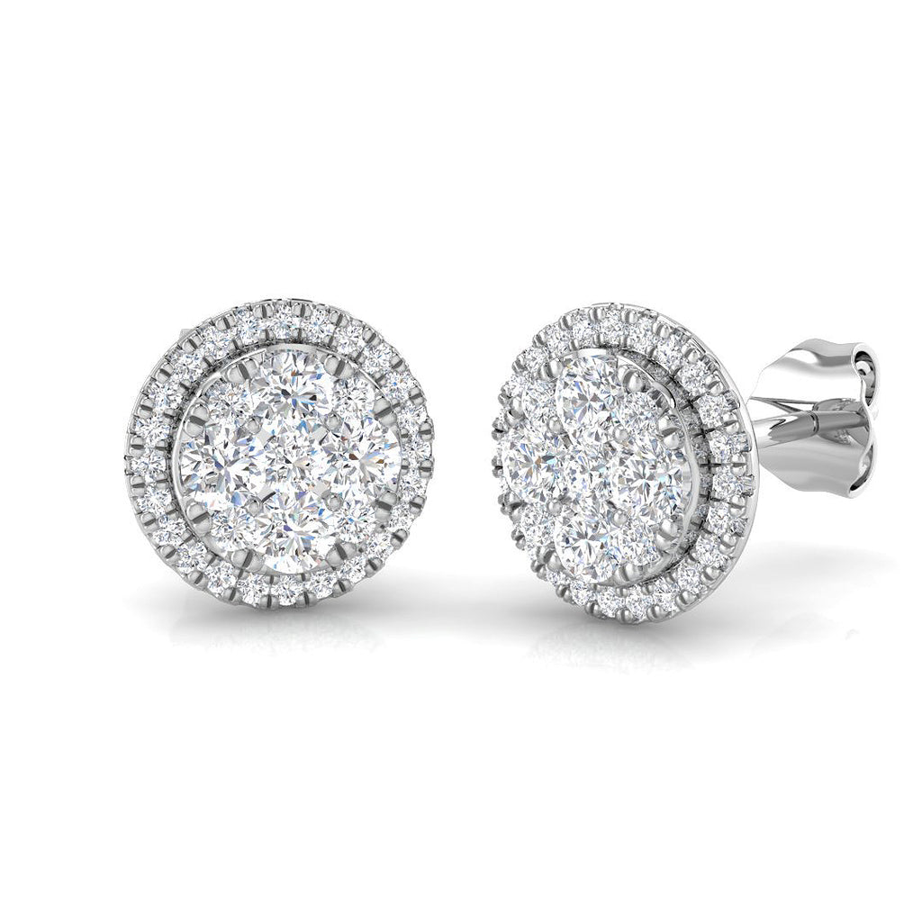 DNE0443 — Earrings - 9k White Gold