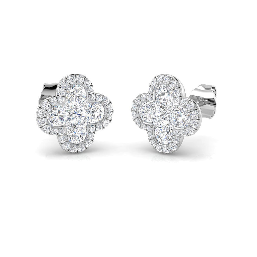 DNE0455 — Earrings - 9k White Gold