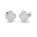DNE0455 — Earrings - 9k White Gold