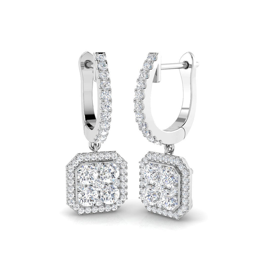 DNE0458 — Earrings - 9k White Gold