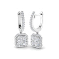 DNE0458 — Earrings - 9k White Gold