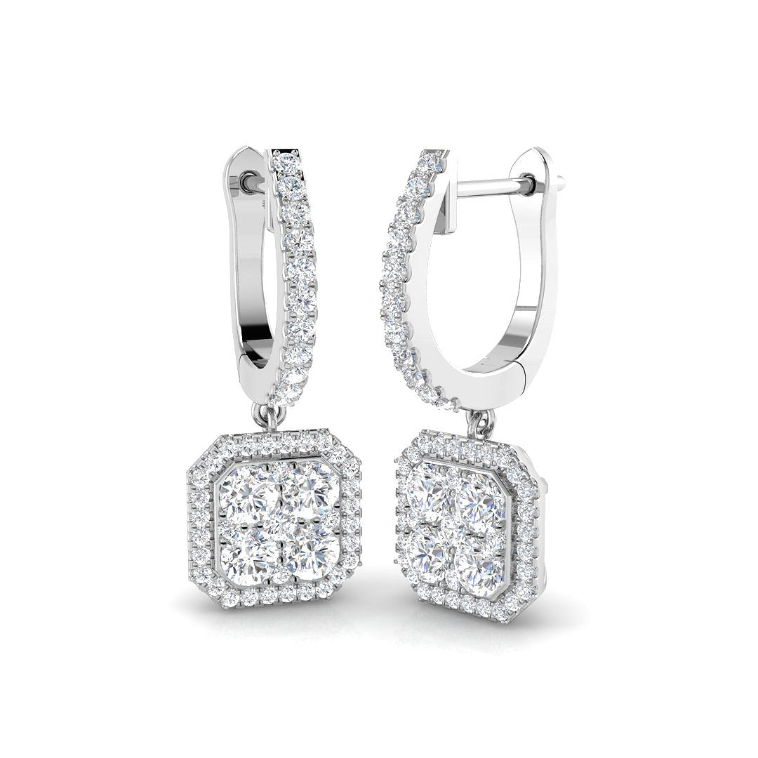DNE0458 — Earrings - 9k White Gold