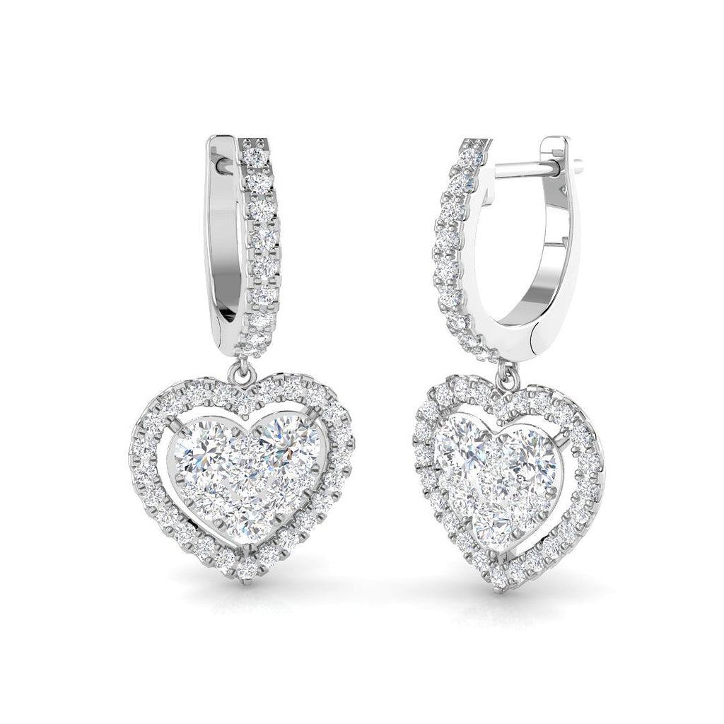 DNE0459 — Earrings - 9k White Gold