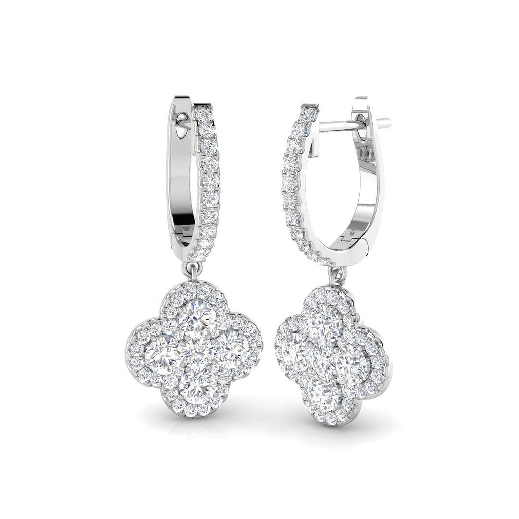 DNE0461 — Earrings - 9k White Gold