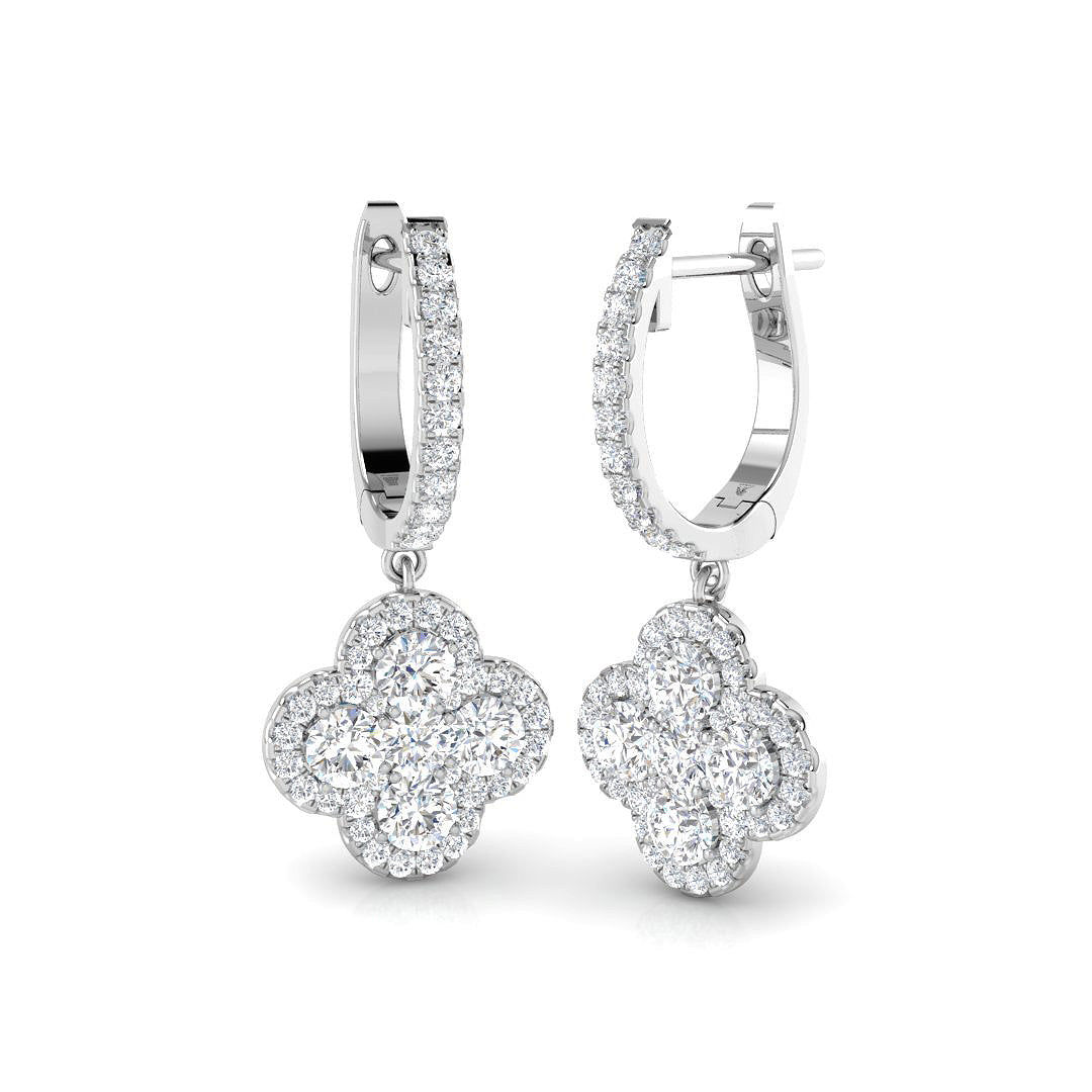DNE0461 — Earrings - 9k White Gold