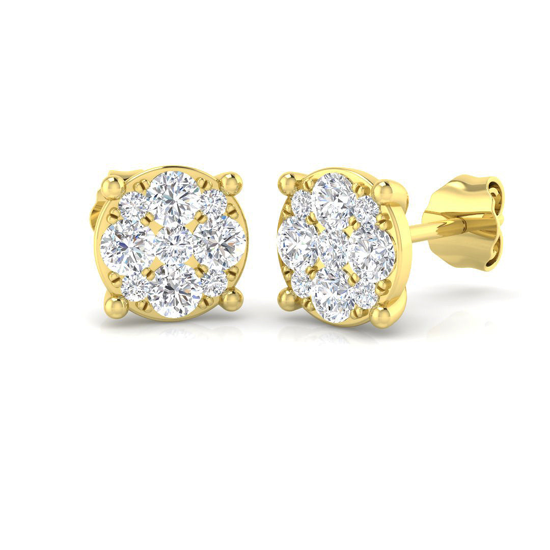 DNE0497 — Earrings - 9k Yellow Gold
