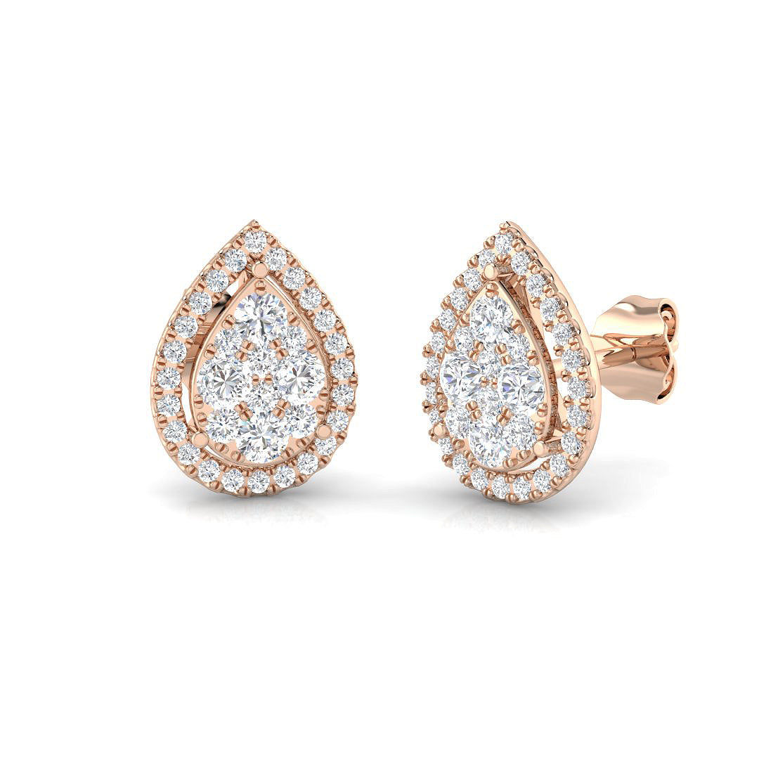 DNE0498 — Earrings - 9k Rose Gold