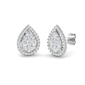 DNE0498 — Earrings - 9k White Gold