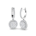 DNE0509 — Earrings - 9k White Gold