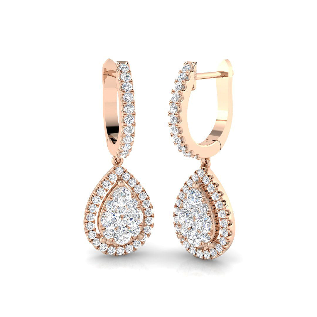 DNE0596 — Earrings - 9k Rose Gold