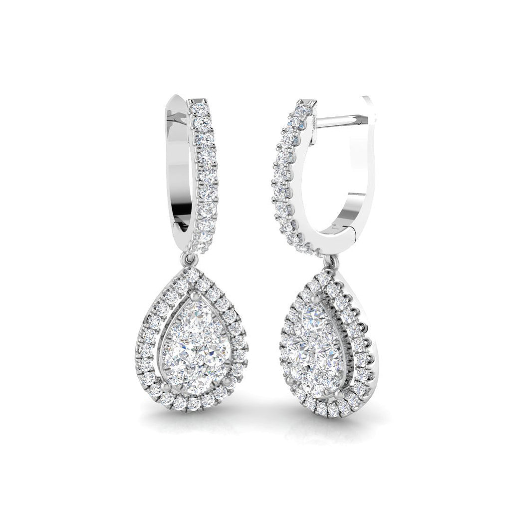 DNE0596 — Earrings - 9k White Gold