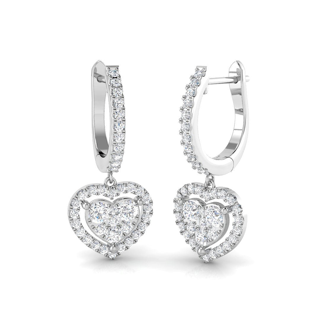 DNE0602 — Earrings - 9k White Gold