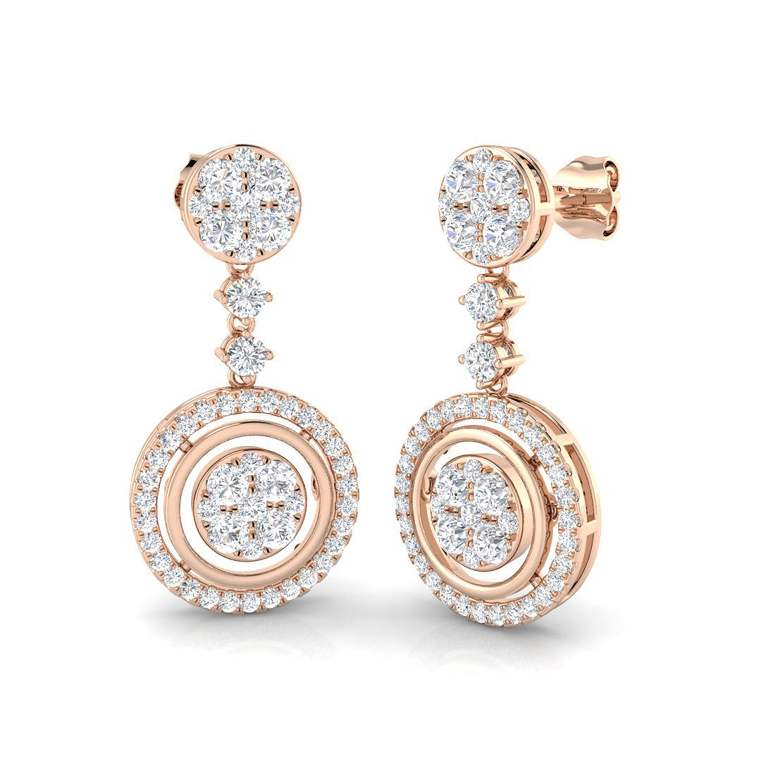 DNE0689 — Earrings - 9k Rose Gold