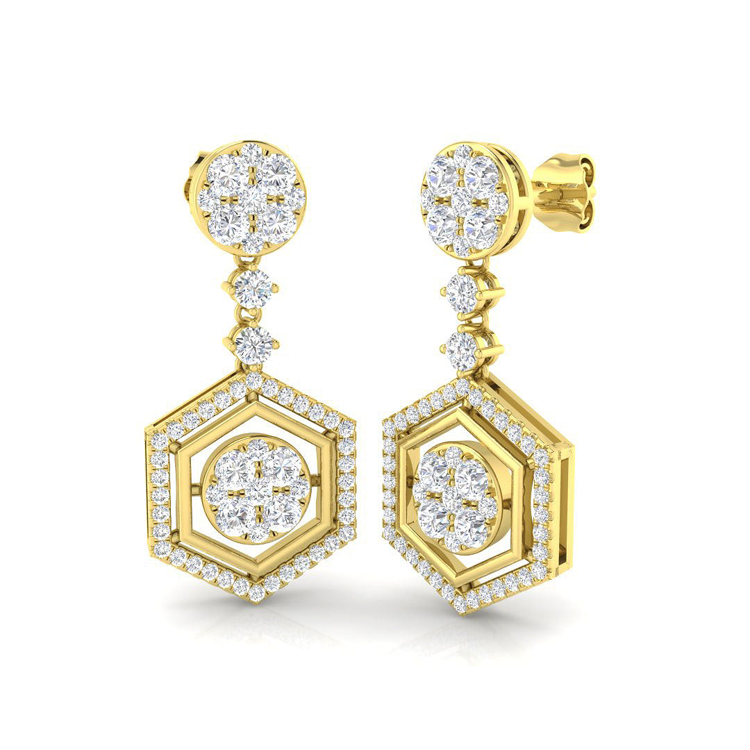 DNE0695 — Earrings - 9k Yellow Gold