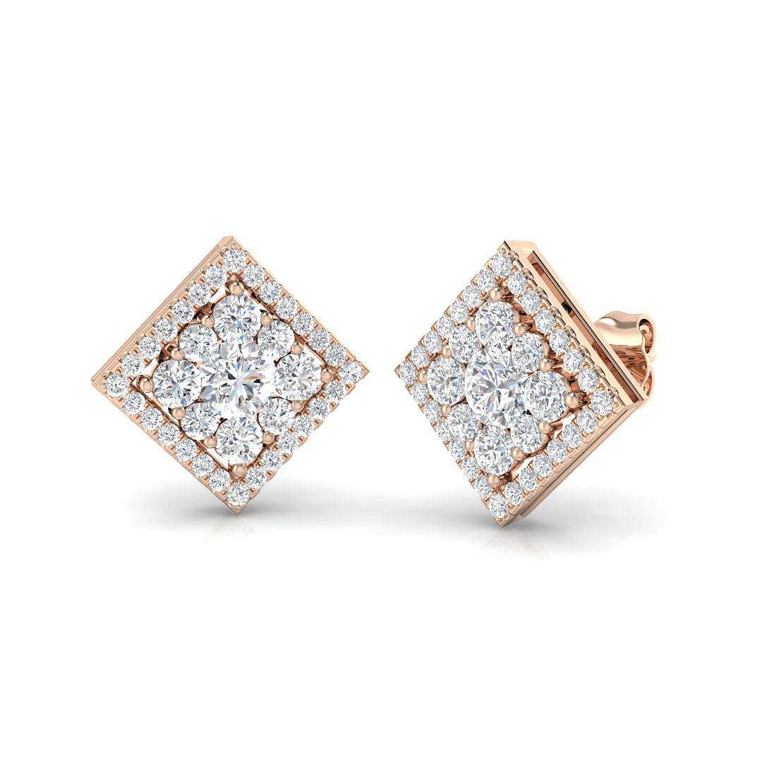 DNE076 — Earrings - 9k Rose Gold