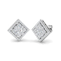 DNE076 — Earrings - 9k White Gold