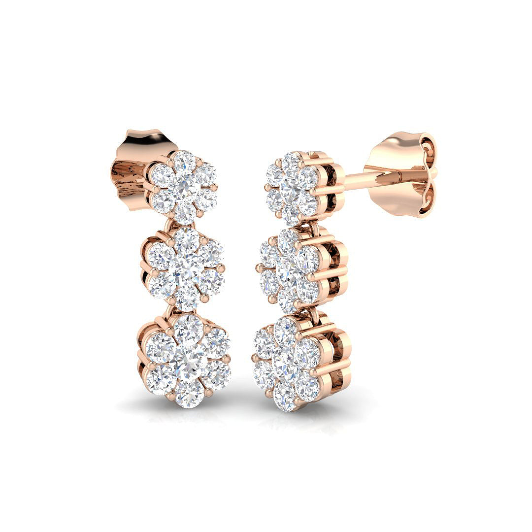 DNE078 — Earrings - 9k Rose Gold