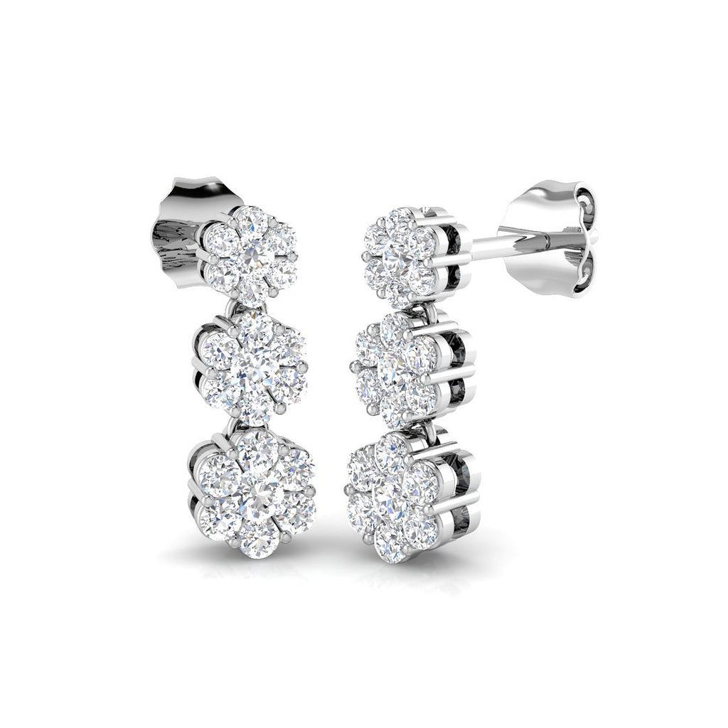 DNE078 — Earrings - 9k White Gold