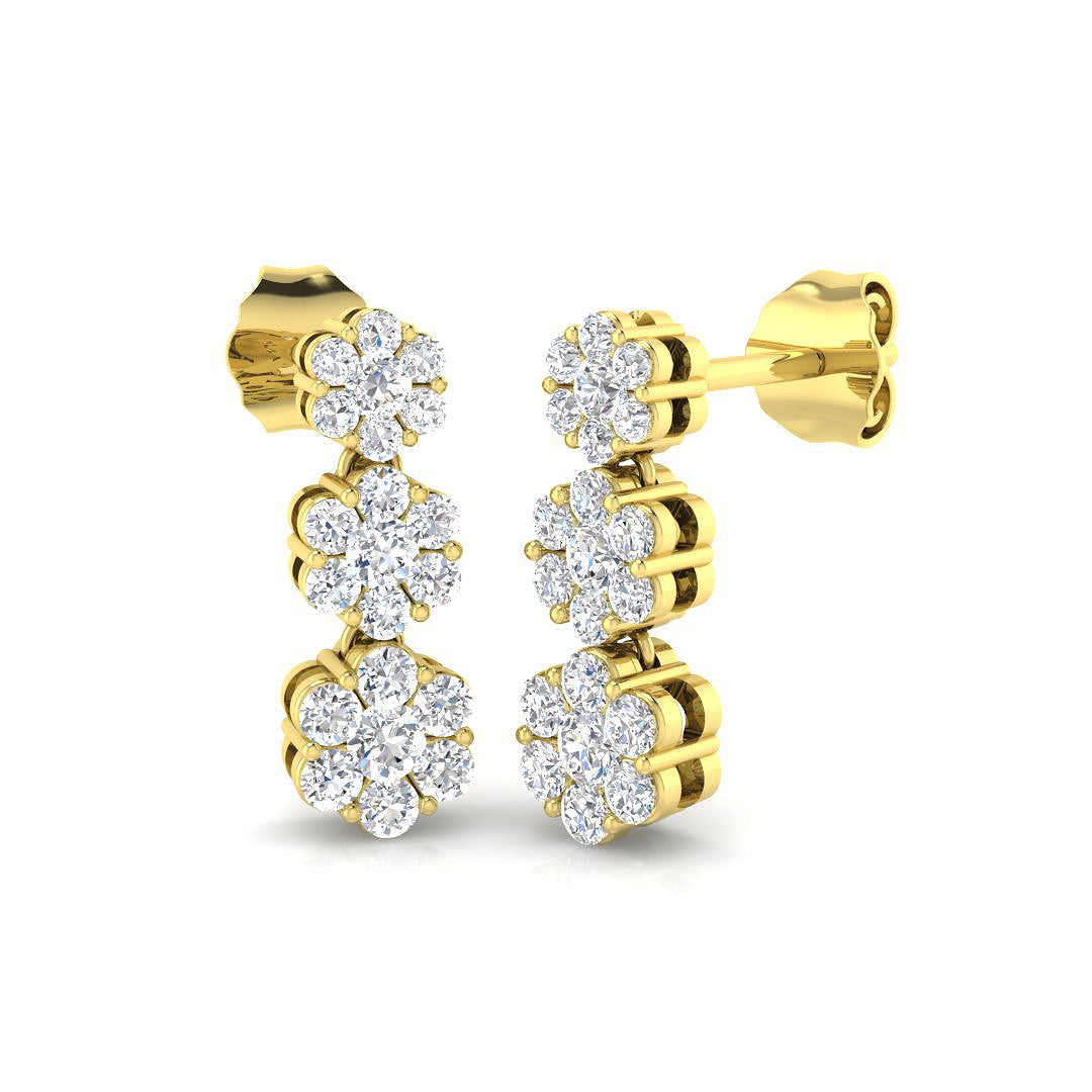 DNE078 — Earrings - 9k Yellow Gold