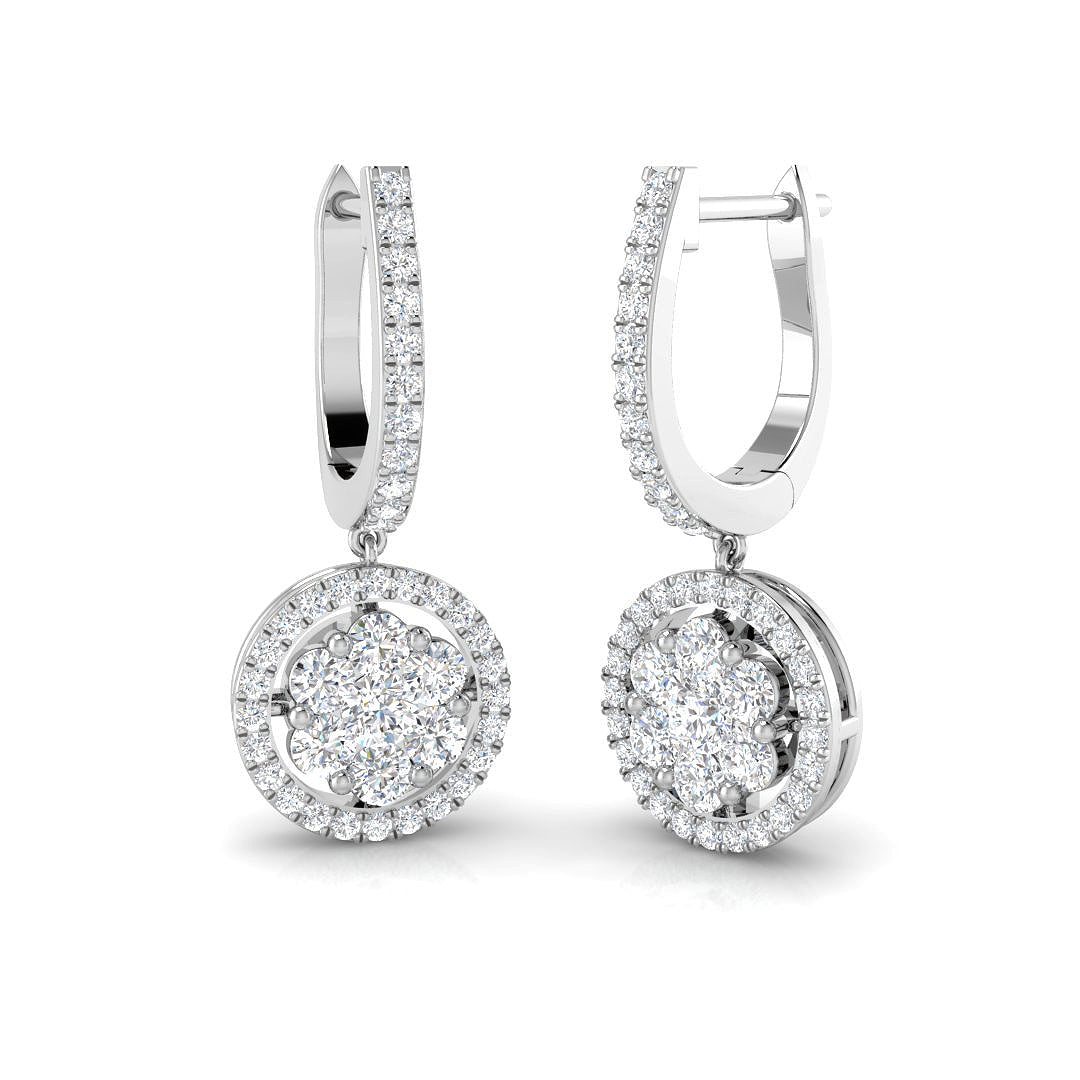 DNE088 — Earrings - 9k White Gold