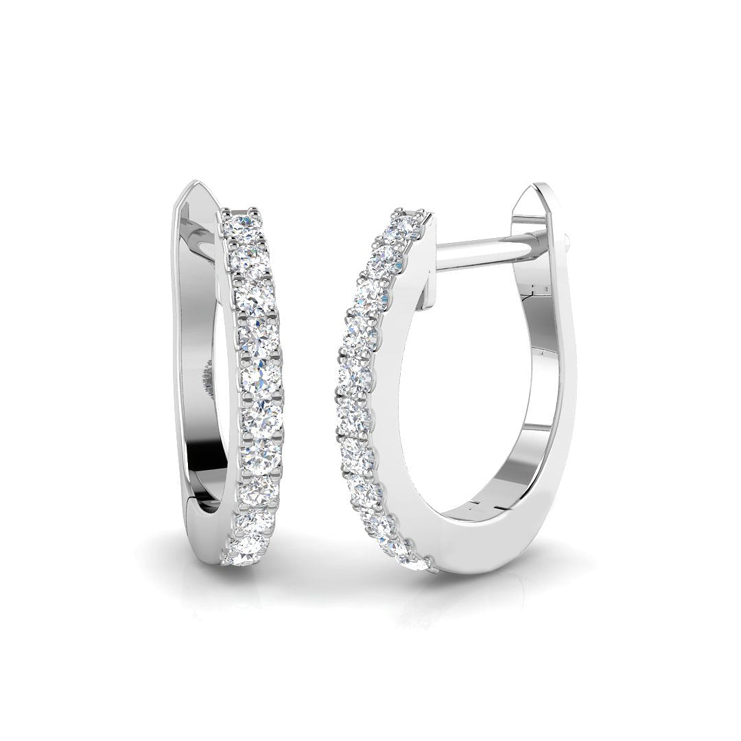DNE140 — Earrings - 9k White Gold