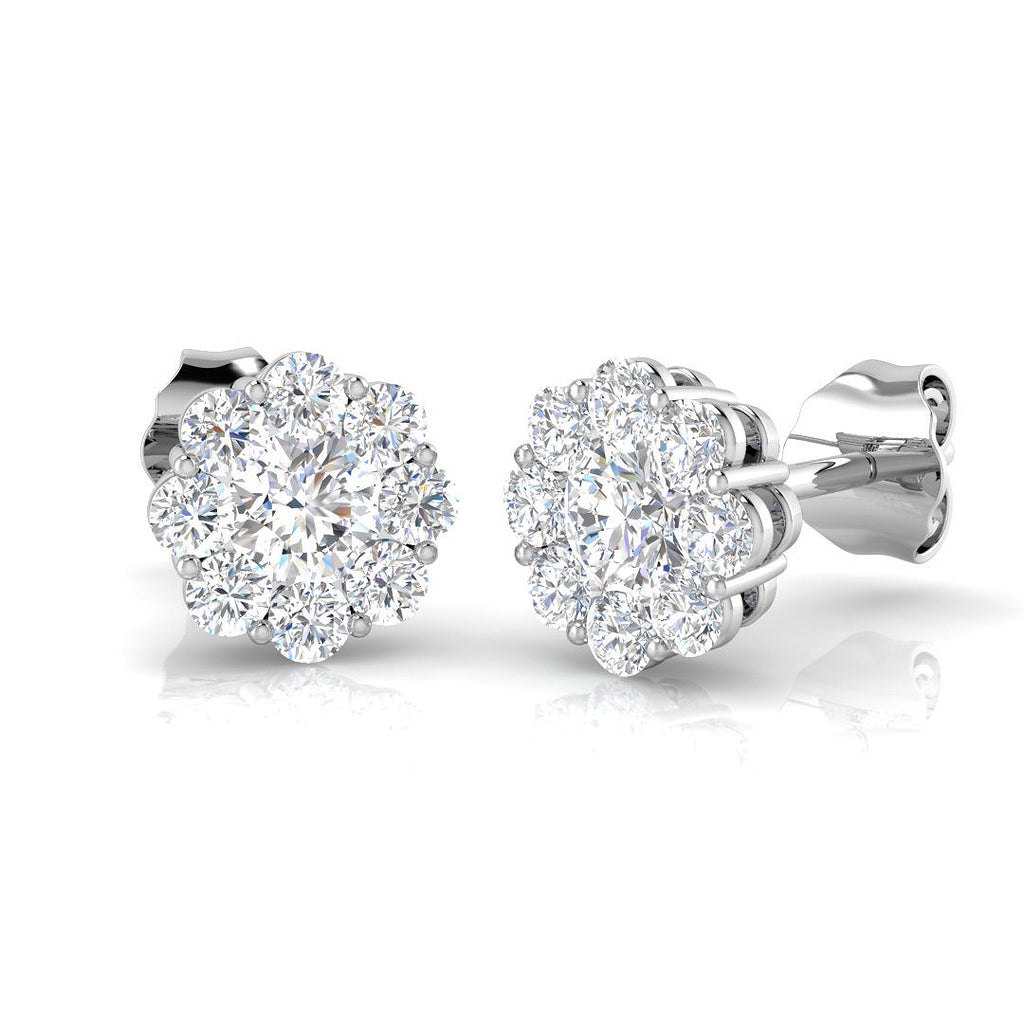 DNE275 — Earrings - 9k White Gold