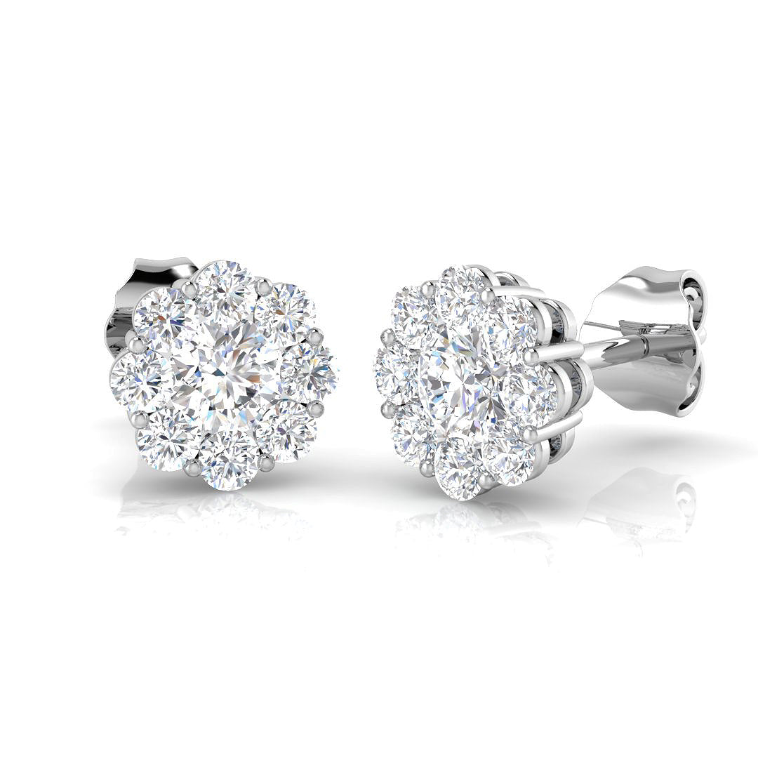 DNE275 — Earrings - 9k White Gold