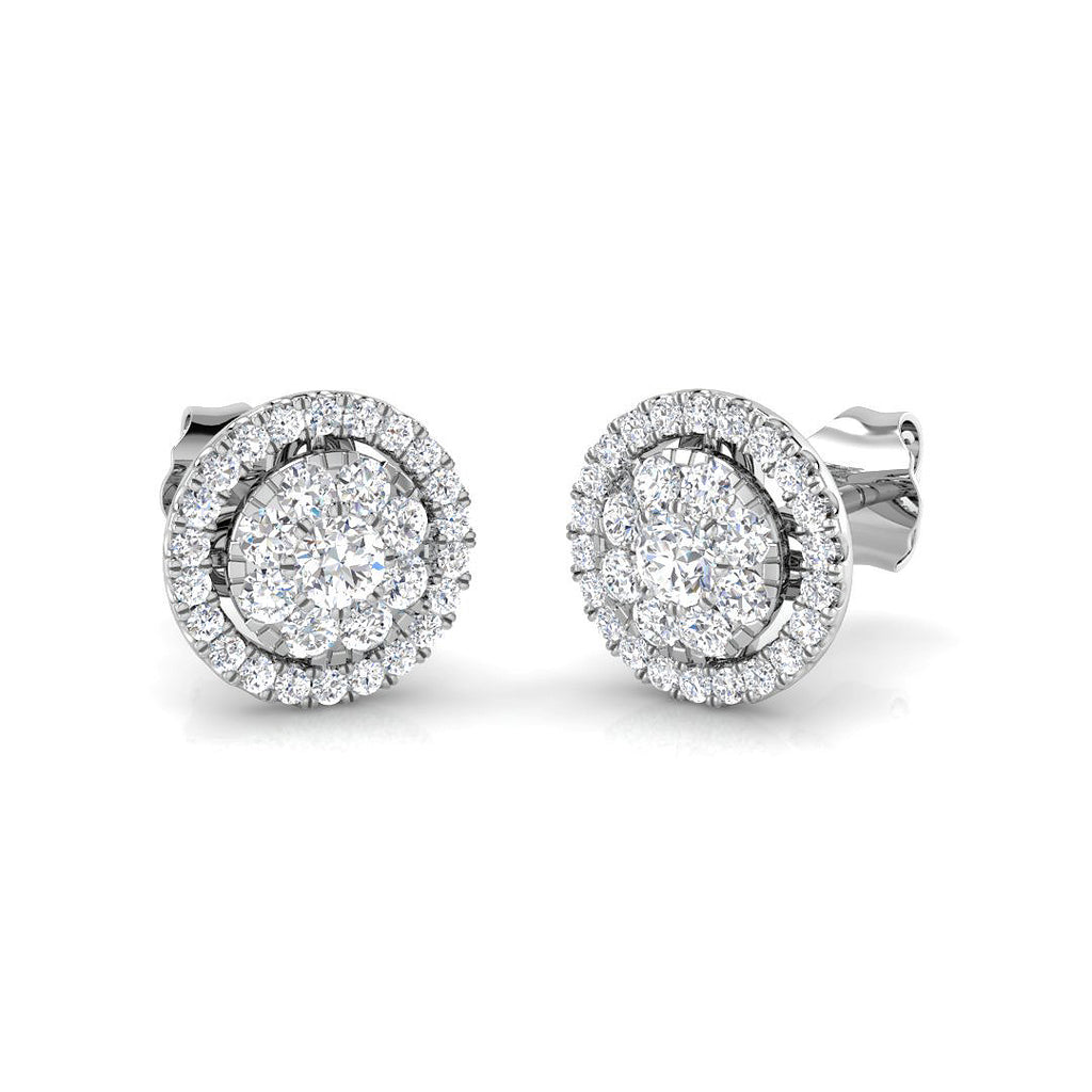 DNE286 — Earrings - 9k White Gold