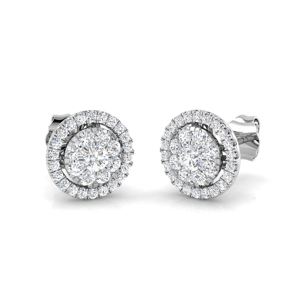 DNE286 — Earrings - 9k White Gold